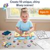 Skillmatics Foil Fun Bluey – Mess-Free Art & Craft Kits for Kids, DIY Creative Activity, Travel Toys, Gifts for Girls & Boys Ages 4, 5, 6, 7, 8 and Up(Bluey)