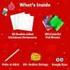 Skillmatics Foil Fun Bluey – Mess-Free Art & Craft Kits for Kids, DIY Creative Activity, Travel Toys, Gifts for Girls & Boys Ages 4, 5, 6, 7, 8 and Up(Christmas Ornaments)