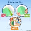 Skillmatics Scissor Skills Activity Book – Snip Snip Bluey, Preschool Cutting & Creative Activities, Felt Craft Kit, Fine Motor Skills Toys, Gifts for Boys & Girls Ages 3, 4, 5, 6, 7(Bluey)