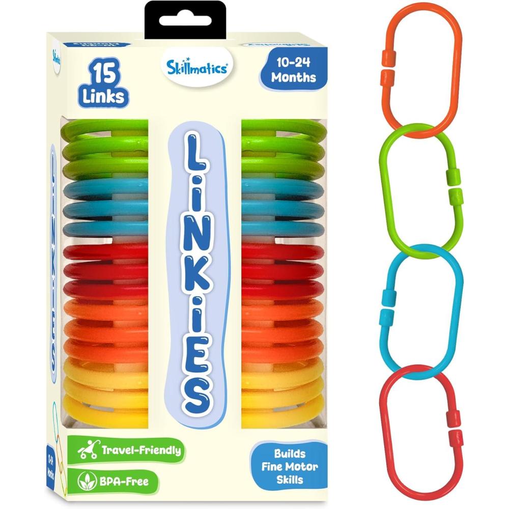image:imageSkillmatics Connectable Learning Link Toy for Toddlers  Fun amp Educational SnapTogether Toy for Fine Motor Skills HandEye Coordination amp Early Learning Gift for Ages 1024 Months Set of 36 LinksSet of 15