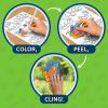 Skillmatics Cling Art – Color Clingz Animals, 50+ Reusable Static Stickers, Mess-Free Fun for Kids, DIY Craft Kits & Supplies, Travel Toys, Creative Gifts for Boys and Girls Ages 3, 4, 5, 6, 7(Animals)