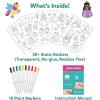 Skillmatics Cling Art – Color Clingz Animals, 50+ Reusable Static Stickers, Mess-Free Fun for Kids, DIY Craft Kits & Supplies, Travel Toys, Creative Gifts for Boys and Girls Ages 3, 4, 5, 6, 7(Unicorns & Princesses)