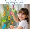 Skillmatics Cling Art – Color Clingz Animals, 50+ Reusable Static Stickers, Mess-Free Fun for Kids, DIY Craft Kits & Supplies, Travel Toys, Creative Gifts for Boys and Girls Ages 3, 4, 5, 6, 7(Animals)