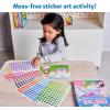 Skillmatics Dot It Sticker Art – Dress Up, Mess-Free Fun for Kids, 500+ Stickers, Craft Kits, DIY Scrapbooking Activity, Travel Toys, Gifts for Boys & Girls Ages 3, 4, 5, 6, 7(3. Unicorns & Princesses)