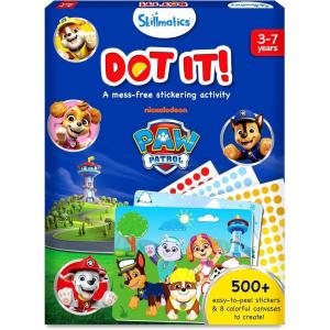 Skillmatics Dot It Sticker Art – Dress Up, Mess-Free Fun for Kids, 500+ Stickers, Craft Kits, DIY Scrapbooking Activity, Travel Toys, Gifts for Boys & Girls Ages 3, 4, 5, 6, 7(2. PAW Patrol)