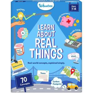 Skillmatics Learn About Real Things – 70 Real-World Learning Flashcards for Kids, Essential Life Skills & Everyday Concepts, Screen-Free Educational Activity & Gift for Ages 7–14