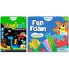 Skillmatics Magical Scratch Art Book Dinosaurs Theme & Fun with Foam with Underwater Animals Theme Bundle, Art & Craft Kits, DIY Activities for Kids