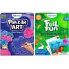 Skillmatics Poke-in Art Flower Bouquet & Foil Fun Animals Bundle, No Mess Art for Kids, DIY Creative Activity, Gifts for Boys & Girls Ages 4, 5, 6, 7, 8, 9