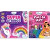 Skillmatics Super Strings Unicorn Magic & Poke-in Art Magical Princesses Bundle, Mess-Free Art for Kids, Craft Kits & Supplies, DIY Creative Activity, Gifts for Girls & Boys Ages 4, 5, 6, 7, 8, 9, 10,