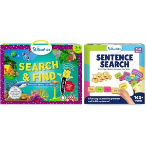 Search and Find & Sentence Search Bundle, Educational Toys for Kids, Builds Vocabulary, Grammar & Thinking Skills, for Ages 3, 4, 5, 6, 7, 8