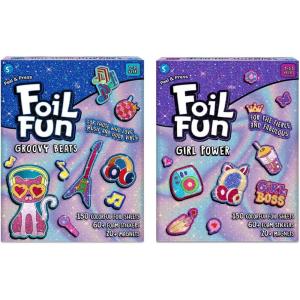 Skillmatics Foil Fun Groovy Beats & Foil Fun Girl Power Bundle, DIY Magnets Mess-Free Art, Craft Kits & Supplies, DIY Creative Activities, Gifts for Boys & Girls Ages 7, 8, 9 & Up