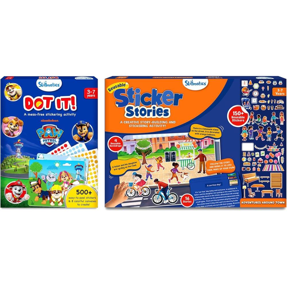 image:imageSkillmatics Dot It PAW Patrol amp Sticker Stories Adventures Around Town Bundle DIY Preschool Activities Travel Toys Gifts for Boys amp Girls Ages 3 4 5 6 7