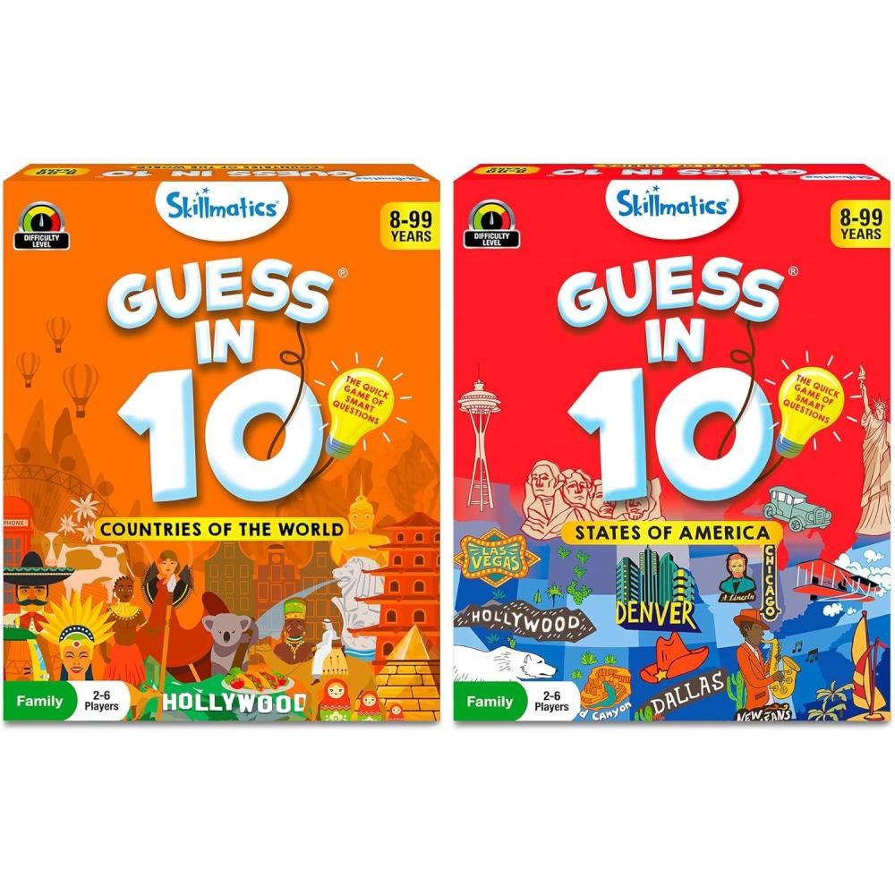 image:imageSkillmatics Guess in 10 Countries of The World amp Guess in 10 States of America Bundle Perfect for Boys Girls Kids and Families Who Love Toys Board Games Gifts for Ages 8 9 10 and Up