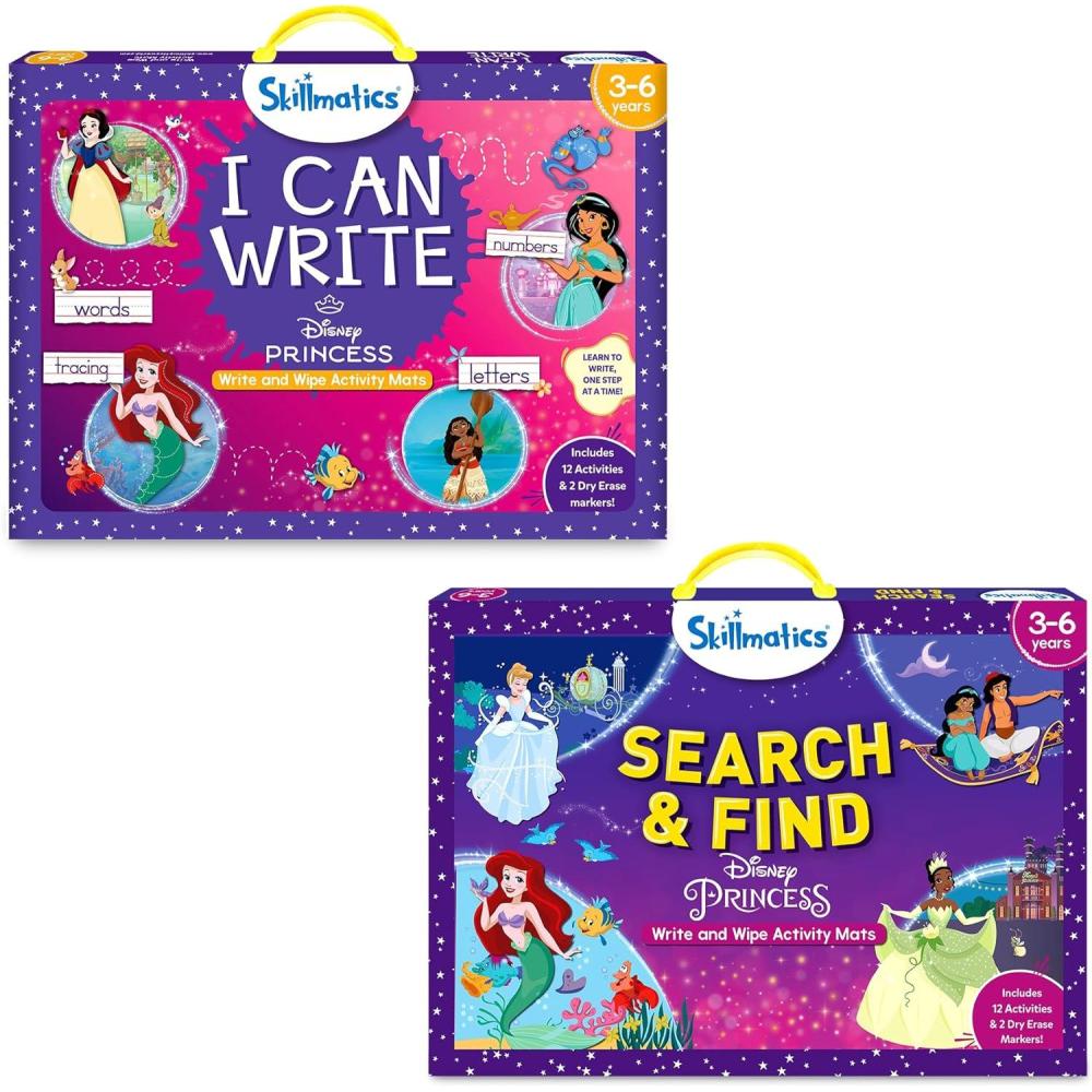 image:imageSkillmatics I Can Write Disney Princess and Search amp Find Disney Princess Bundle Perfect for Kids Who Love Toys Gifts for Girls and Boys Ages 3 4 5 6