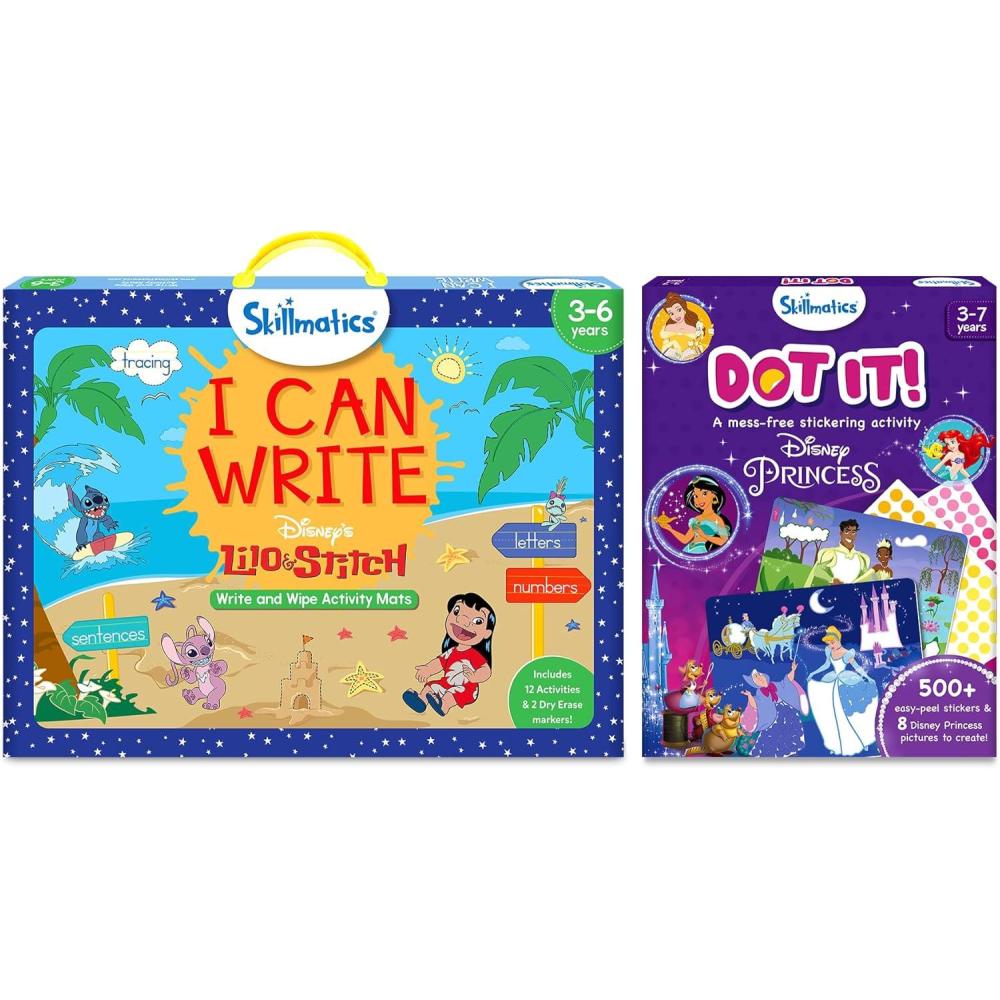 image:imageSkillmatics I Can Write Disneys Lilo and Stitch amp Dot It Disney Princess Theme Bundle Fun DIY Activity for Kids Gifts for Toddlers Girls amp Boys Ages 3 4 5 6 7