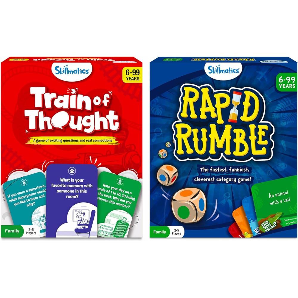 image:imageSkillmatics Rapid Rumble amp Train of Thought Bundle Games for Kids Teens amp Adults
