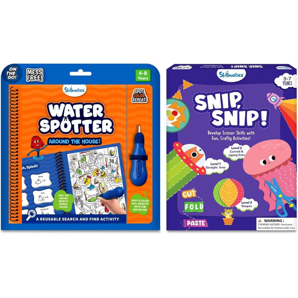 image:imageSkilmatics Water Spotter Around The House amp Snip Snip Bundle DIY Craft Kits Creative Activities for Preschoolers Gifts for Ages 3 4 5 6 7 8