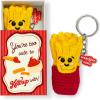 Gone in Seconds – Fast-Paced Card Game & Handmade Crochet French Fries Keychain Bundle, Gift for Kids, Teens & Adults
