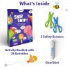 Skillmatics Snip, Snip & Tangram Vehicles Sticker Puzzles Bundle, DIY Craft Kits, Creative Activities for Preschoolers, Gifts for Boys & Girls Ages 3, 4, 5, 6, 7