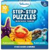 Skillmatics Step by Step Underwater Animals & Step by Step Farm Animals Bundle, Educational Montessori Toy for Boys & Girls, Gifts for Kids Ages 3, 4, 5 and Up