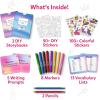 Skillmatics Story Art Kit – Disney•Pixar Toy Story DIY Storytelling & Craft Kit with 100+ Stickers, Markers & Story Pad, Scrapbooking & Writing Activity, Gift for Kids Ages 5, 6, 7, 8, 9, 10(1. Unicorns & Princesses)