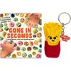 Gone in Seconds – Fast-Paced Card Game & Handmade Crochet French Fries Keychain Bundle, Gift for Kids, Teens & Adults