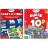 Skillmatics Craft-o-pedia USA Scrapbooking Kit & Guess in 10 States of America Bundle, Perfect for Boys, Girls, Kids & Families Who Love Educational Toys, Gifts for Ages 7, 8, 9, 10 and Up
