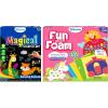 Skillmatics Magical Scratch Art Animals & Fun with Foam Unicorns & Princesses Bundle, DIY Activity & Stickers, Gifts for Toddlers, Girls & Boys Ages 3, 4, 5, 6, 7, 8