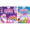 Skillmatics Super Strings Unicorn Magic & Dot it Unicorns and Princesses Bundle, Mess-Free Art for Kids, Craft Kits & Supplies, DIY Creative Activity, Gifts for Girls & Boys Ages 3-12