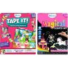 Skillmatics Tape It Unicorns and Princesses & Magical Scratch Art Book Unicorns and Princesses Bundle, Art & Craft Kits, Travel Toys, Gifts for Boys & Girls Ages 3, 4, 5, 6, 7, 8