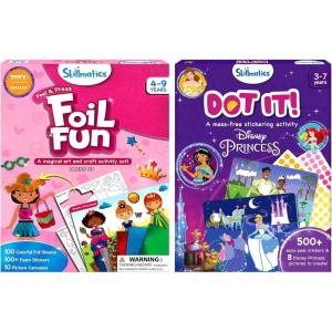 Skillmatics Foil Fun Dress Up & Dot It Disney Princess Bundle, Gifts for Toddlers, Girls & Boys Ages 4, 5, 6, 7, 8, 9