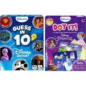 Skillmatics Guess in 10 Disney & Dot It Disney Princess Bundle, Perfect for Kids Who Love Toys, Gifts for Girls and Boys Ages 3, 4, 5, 6 and Up