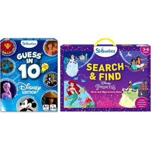 Skillmatics Guess in 10 Disney & Search and Find Disney Princess Bundle, Perfect for Kids Who Love Toys, Gifts for Girls and Boys Ages 3, 4, 5, 6 and Up