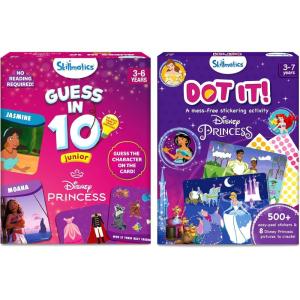 Skillmatics Guess in 10 Junior Disney Princess & Dot It Disney Princess Bundle, Travel Friendly, Gifts for Boys & Girls Ages 3, 4, 5, 6, 7
