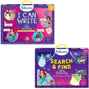 Skillmatics I Can Write Disney Princess and Search & Find Disney Princess Bundle, Perfect for Kids Who Love Toys, Gifts for Girls and Boys Ages 3, 4, 5, 6