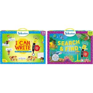 Skillmatics I Can Write and Search & Find Bundle, Preschool Kindergarten Learning Activity Kits, Gifts for Toddlers, Girls & Boys Ages 3, 4, 5, 6