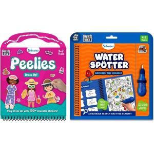 Skillmatics Peelies Dress Up & Water Spotter Around The House Bundle, DIY Creative Activities for Preschool Kids, Gifts for Boys & Girls Ages 3, 4, 5, 6, 7, 8