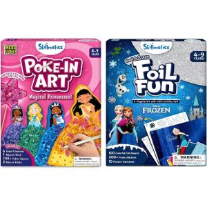 Skillmatics Poke in Art Princesses & Foil Fun Disney Frozen Bundle, Mess-Free Art for Kids, DIY Craft Kits, Creative Activity, Gifts for Ages 4, 5, 6, 7, 8, 9
