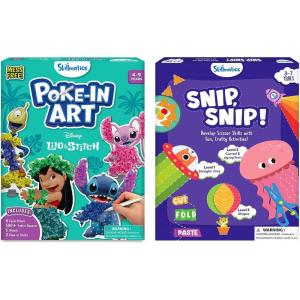 Skillmatics Poke-in Art Lilo & Stitch and Snip, Snip Bundle, Fun DIY Activity for Kids, Gifts for Toddlers, Girls & Boys Ages 3, 4, 5, 6, 7, 8, 9