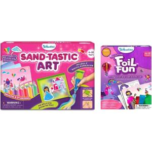 Skillmatics Sand-Tastic Art Unicorns and Princesses & Foil Fun Unicorns and Princesses, Art & Craft Kits for Kids, DIY Creative Activity, Gifts for Girls & Boys Ages 4, 5, 6, 7, 8, 9, 10