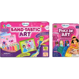 Skillmatics Sand-Tastic Art Unicorns and Princesses & Poke-in Art Magical Princesses Bundle, Art & Craft Kits for Kids, DIY Creative Activity, Gifts for Girls & Boys Ages 4, 5, 6, 7, 8, 9, 10