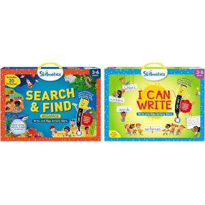 Skillmatics Search & Find Megapack and I Can Write Bundle, Educational Game, Perfect for Kids, Toddlers Who Love Toys, Art and Craft Activities, Gifts for Girls and Boys Ages 3, 4, 5, 6