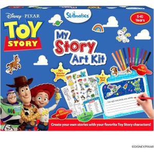 Skillmatics Story Art Kit – Disney•Pixar Toy Story DIY Storytelling & Craft Kit with 100+ Stickers, Markers & Story Pad, Scrapbooking & Writing Activity, Gift for Kids Ages 5, 6, 7, 8, 9, 10(Disney•Pixar Toy Story)