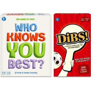 Skillmatics Who Knows You Best? & DIBS Bundle, Fast-Paced Trivia Game, Fun Family Card Game, Gifts for Kids, Teens, Adults Ages 8, 9, 10 and Up