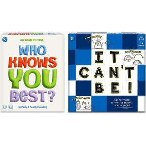 Skillmatics Who Knows You Best? & It Can’t Be Bundle, Family Game, Fun Card Game, Gifts for Kids, Teens, Adults Ages 7, 8, 9, 10 and Up