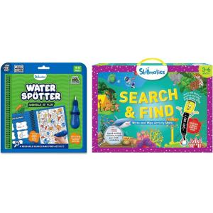 Skilmatics Water Spotter Animals & Search & Find Bundle, Reusable Preschool Learning Activities for Kids, Gifts for Ages 3, 4, 5, 6, 7, 8