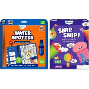 Skilmatics Water Spotter Around The House & Snip Snip Bundle, DIY Craft Kits, Creative Activities for Preschoolers, Gifts for Ages 3, 4, 5, 6, 7, 8