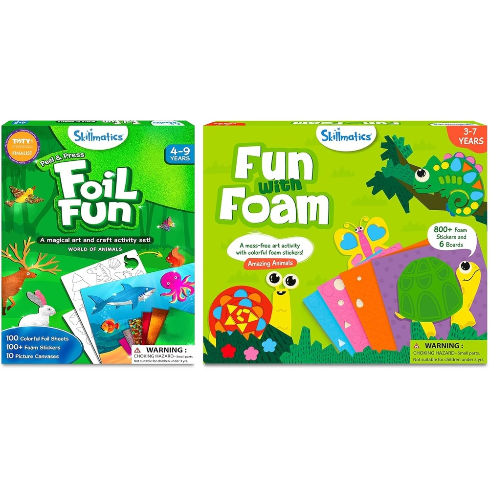 image:imageSkillmatics Foil Fun amp Fun with Foam Animals Theme Bundle Art amp Craft Kits DIY Activities for Kids