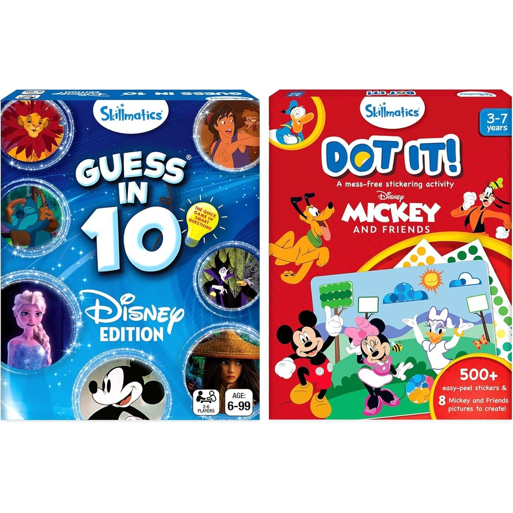 image:imageSkillmatics Guess in 10 Disney amp Dot It Disney Mickey and Friends Bundle Perfect for Kids Who Love Toys Gifts for Girls and Boys Ages 3 4 5 6 and Up