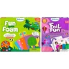 Skillmatics Fun with Foam Animals & Foil Fun Unicorns & Princesses Bundle, No Mess Art for Kids, DIY Creative Activity, Gifts for Boys & Girls Ages 3, 4, 5, 6, 7, 8, 9